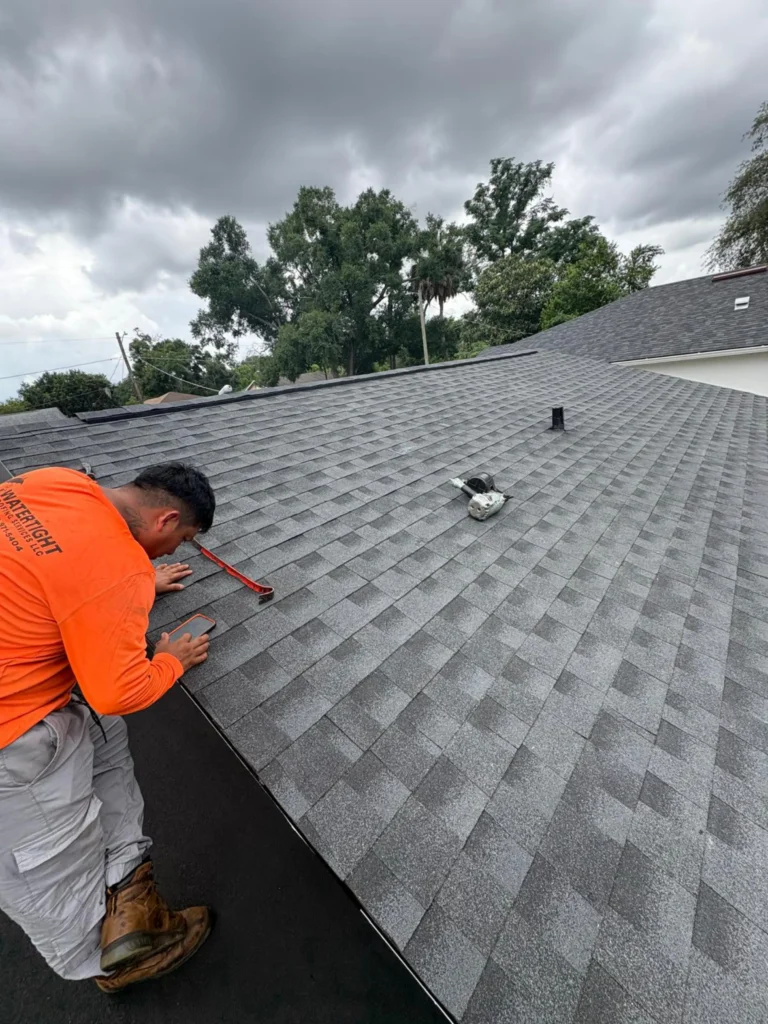 Roof Install Professional Charcoal Shingle Roof Installation