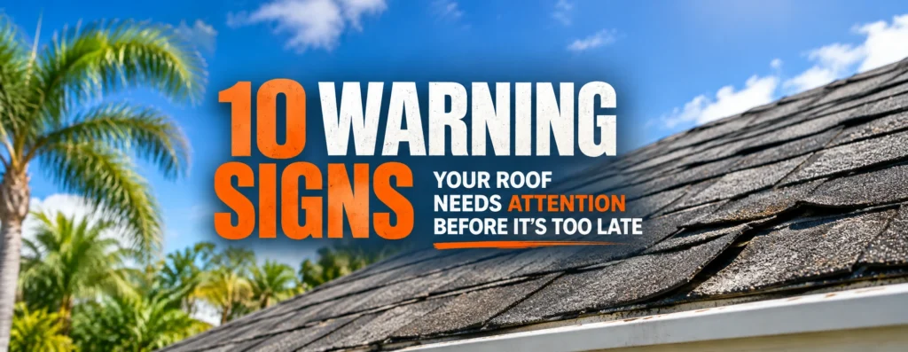 10 Warning Signs Your Florida Needs Roof Replacement Before Hurricane Season