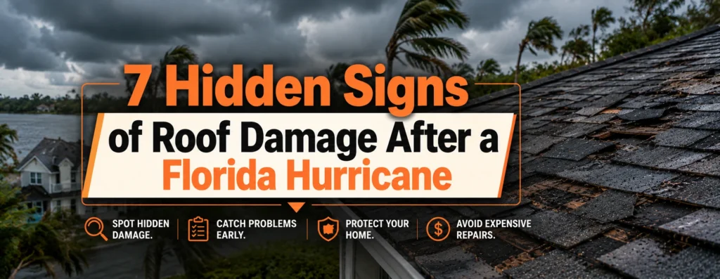 7 Hidden Signs of Roof Damage After a Florida Hurricane