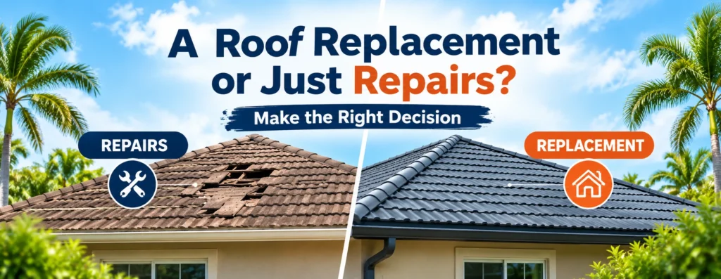 Roof Replacement or Just Repairs The Florida Roof Decision That Could Save You Thousands